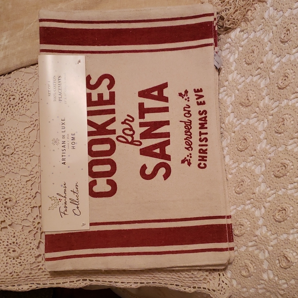 COPY - Farmhouse style Christmas placemats